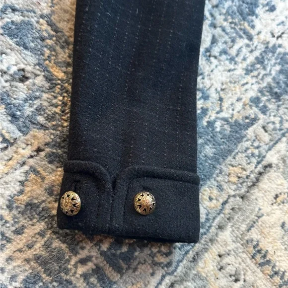 Juicy Couture Black wool Coat with Gold button Accent - Picture 4 of 12